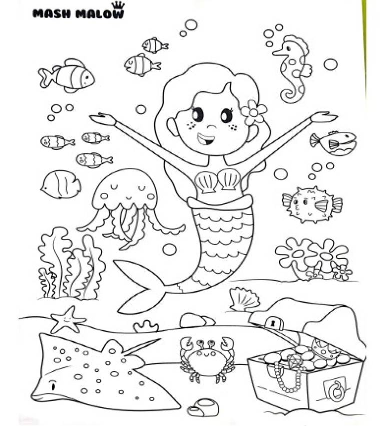 Coffret de Peinture Standard pour Filles Cadeau Anniversaire avec 10 Feuilles pour Dessiner et 2 pour Colorier